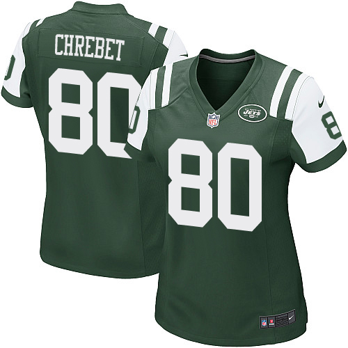 Women's Nike New York Jets #80 Wayne Chrebet Game Green Team Color NFL Jersey