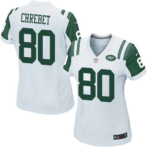 Women's Nike New York Jets #80 Wayne Chrebet Game White NFL Jersey