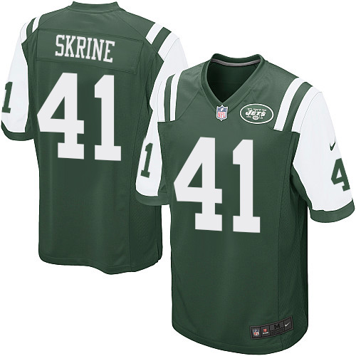 Men's Nike New York Jets #41 Buster Skrine Game Green Team Color NFL Jersey