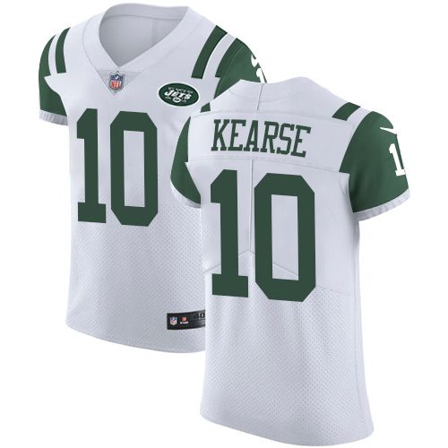 Men's Nike New York Jets #10 Jermaine Kearse Elite White NFL Jersey