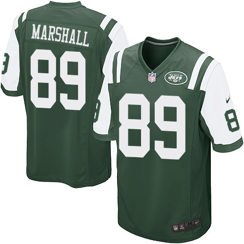 Men's Nike New York Jets #89 Jalin Marshall Game Green Team Color NFL Jersey