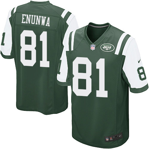 Men's Nike New York Jets #81 Quincy Enunwa Game Green Team Color NFL Jersey
