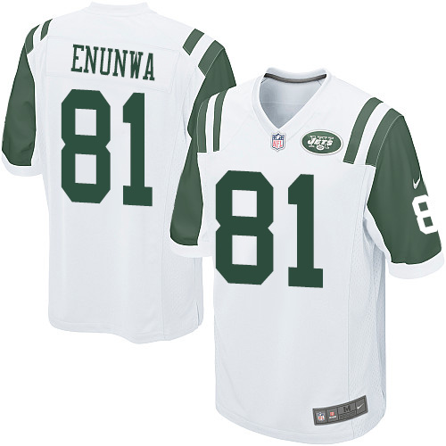 Men's Nike New York Jets #81 Quincy Enunwa Game White NFL Jersey