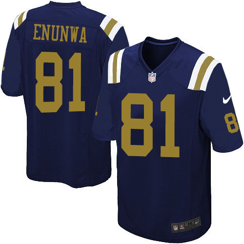 Men's Nike New York Jets #81 Quincy Enunwa Game Navy Blue Alternate NFL Jersey