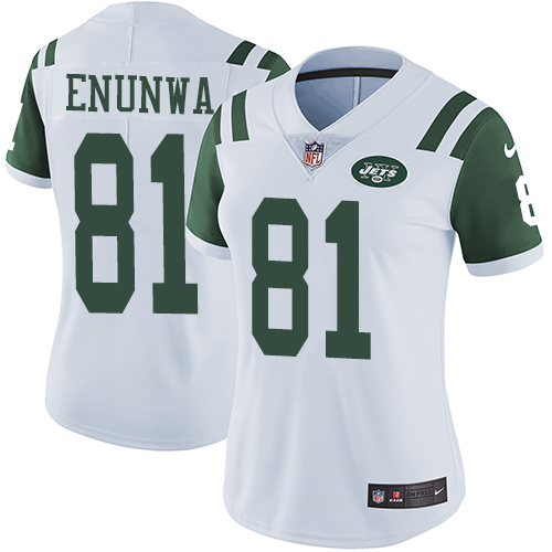 Women's Nike New York Jets #81 Quincy Enunwa White Vapor Untouchable Elite Player NFL Jersey