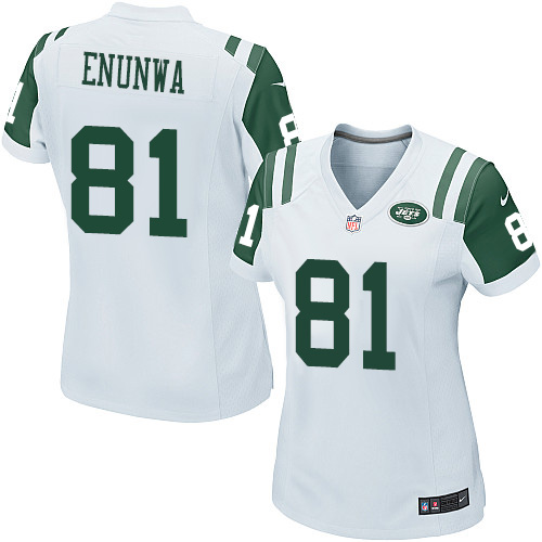 Women's Nike New York Jets #81 Quincy Enunwa Game White NFL Jersey