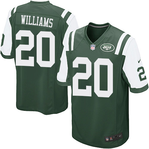 Men's Nike New York Jets #20 Marcus Williams Game Green Team Color NFL Jersey