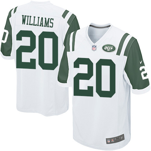 Men's Nike New York Jets #20 Marcus Williams Game White NFL Jersey