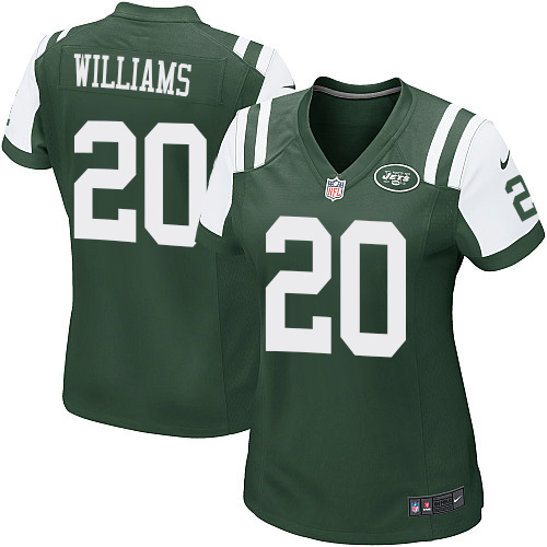 Women's Nike New York Jets #20 Marcus Williams Game Green Team Color NFL Jersey