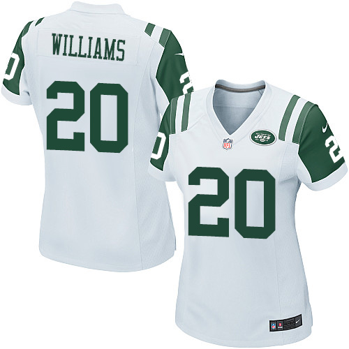 Women's Nike New York Jets #20 Marcus Williams Game White NFL Jersey