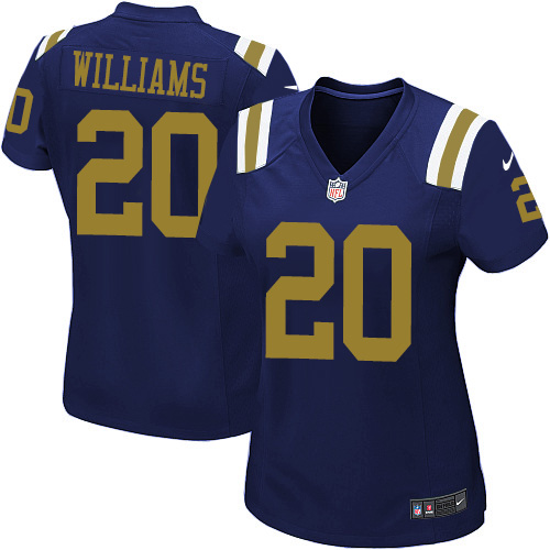 Women's Nike New York Jets #20 Marcus Williams Elite Navy Blue Alternate NFL Jersey