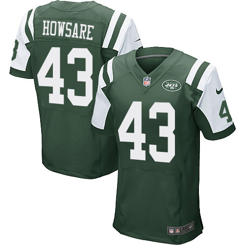 Men's Nike New York Jets #43 Julian Howsare Green Team Color Vapor Untouchable Elite Player NFL Jersey