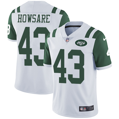 Youth Nike New York Jets #43 Julian Howsare White Vapor Untouchable Elite Player NFL Jersey