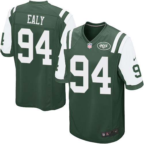 Men's Nike New York Jets #94 Kony Ealy Game Green Team Color NFL Jersey