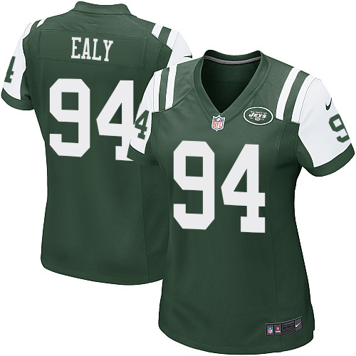 Women's Nike New York Jets #94 Kony Ealy Game Green Team Color NFL Jersey