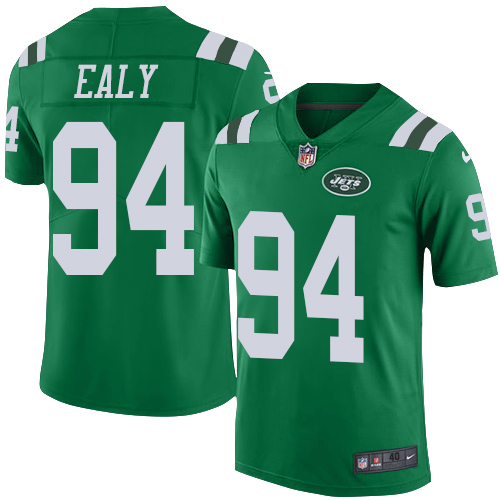 Men's Nike New York Jets #94 Kony Ealy Elite Green Rush Vapor Untouchable NFL Jersey