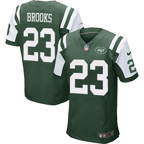 Men's Nike New York Jets #23 Terrence Brooks Green Team Color Vapor Untouchable Elite Player NFL Jersey