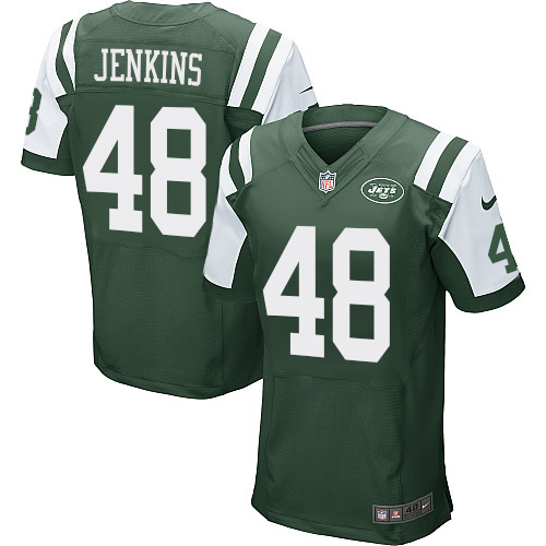Men's Nike New York Jets #48 Jordan Jenkins Green Team Color Vapor Untouchable Elite Player NFL Jersey