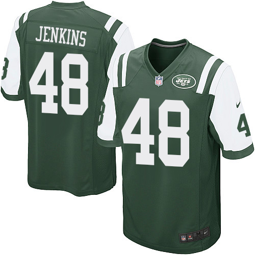 Men's Nike New York Jets #48 Jordan Jenkins Game Green Team Color NFL Jersey
