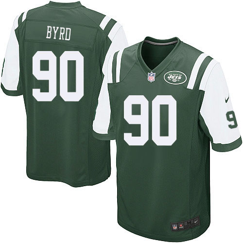 Men's Nike New York Jets #90 Dennis Byrd Game Green Team Color NFL Jersey