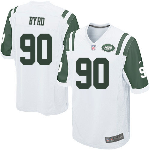 Men's Nike New York Jets #90 Dennis Byrd Game White NFL Jersey