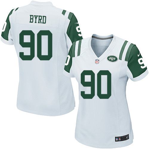 Women's Nike New York Jets #90 Dennis Byrd Game White NFL Jersey