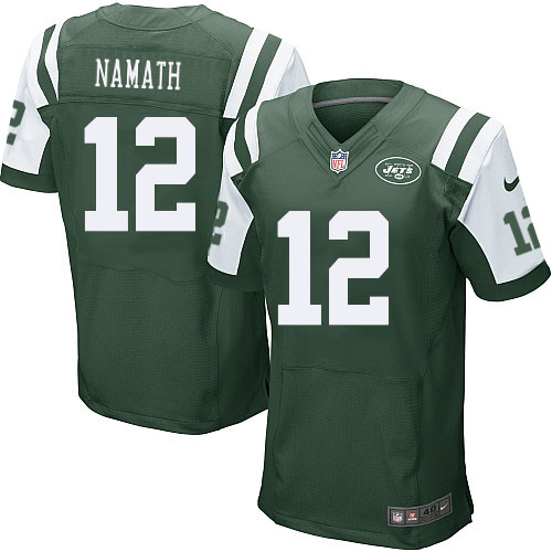 Men's Nike New York Jets #12 Joe Namath Green Team Color Vapor Untouchable Elite Player NFL Jersey
