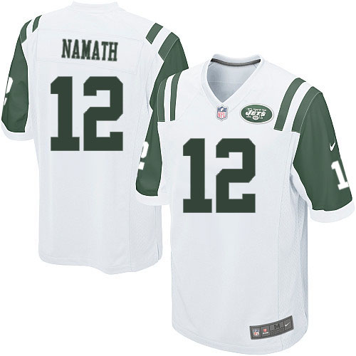 Men's Nike New York Jets #12 Joe Namath Game White NFL Jersey