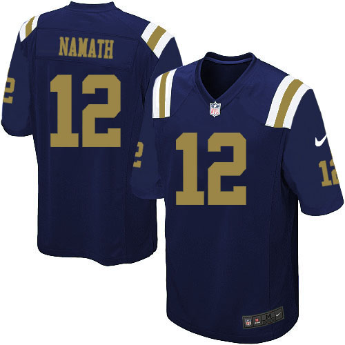 Men's Nike New York Jets #12 Joe Namath Limited Navy Blue Alternate NFL Jersey