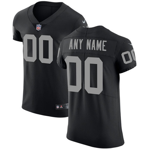 Men's Nike Oakland Raiders Customized Black Team Color Vapor Untouchable Custom Elite NFL Jersey