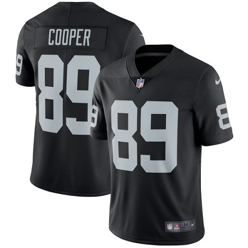 Men's Nike Oakland Raiders #89 Amari Cooper Black Team Color Vapor Untouchable Limited Player NFL Jersey