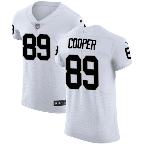 Men's Nike Oakland Raiders #89 Amari Cooper White Vapor Untouchable Elite Player NFL Jersey