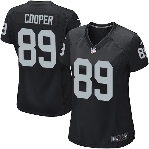 Women's Nike Oakland Raiders #89 Amari Cooper Game Black Team Color NFL Jersey