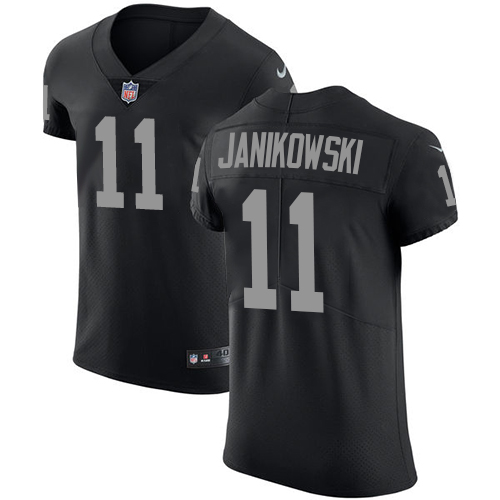 Men's Nike Oakland Raiders #11 Sebastian Janikowski Black Team Color Vapor Untouchable Elite Player NFL Jersey