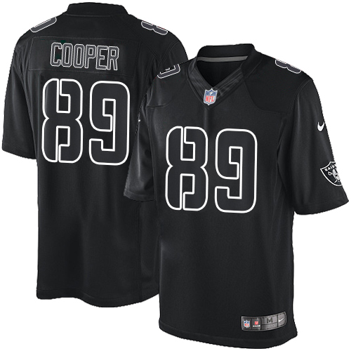 Men's Nike Oakland Raiders #89 Amari Cooper Limited Black Impact NFL Jersey