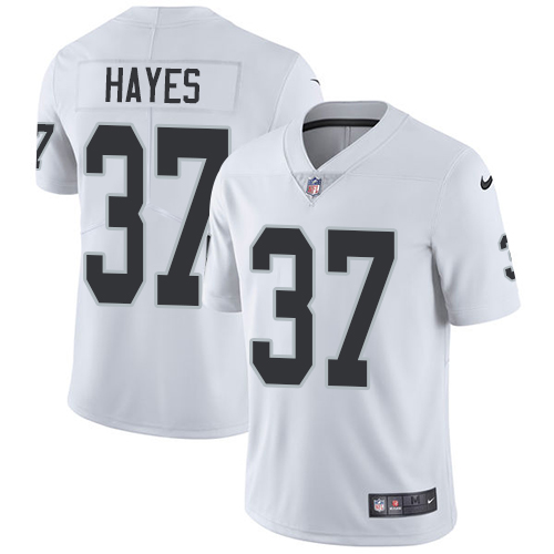 Men's Nike Oakland Raiders #37 Lester Hayes White Vapor Untouchable Limited Player NFL Jersey