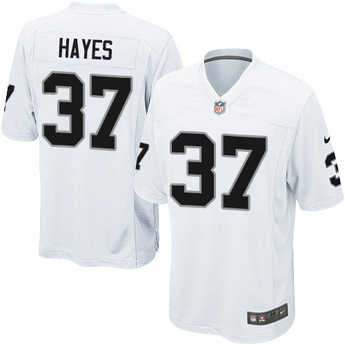 Men's Nike Oakland Raiders #37 Lester Hayes Game White NFL Jersey