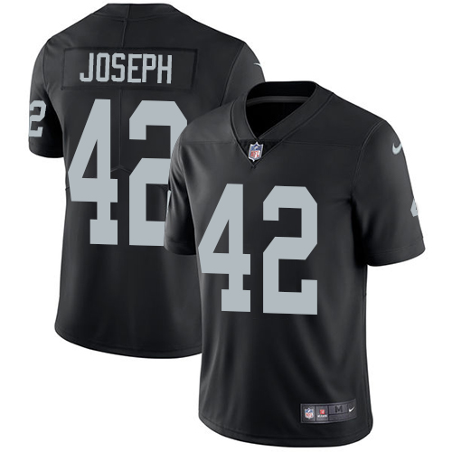 Men's Nike Oakland Raiders #42 Karl Joseph Black Team Color Vapor Untouchable Limited Player NFL Jersey