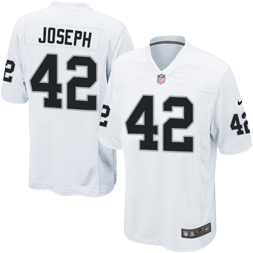 Men's Nike Oakland Raiders #42 Karl Joseph Game White NFL Jersey