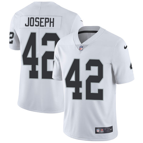 Youth Nike Oakland Raiders #42 Karl Joseph White Vapor Untouchable Elite Player NFL Jersey