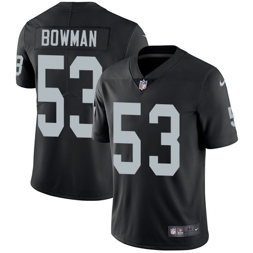 Youth Nike Oakland Raiders #53 NaVorro Bowman Black Team Color Vapor Untouchable Limited Player NFL Jersey