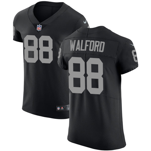 Men's Nike Oakland Raiders #88 Clive Walford Black Team Color Vapor Untouchable Elite Player NFL Jersey