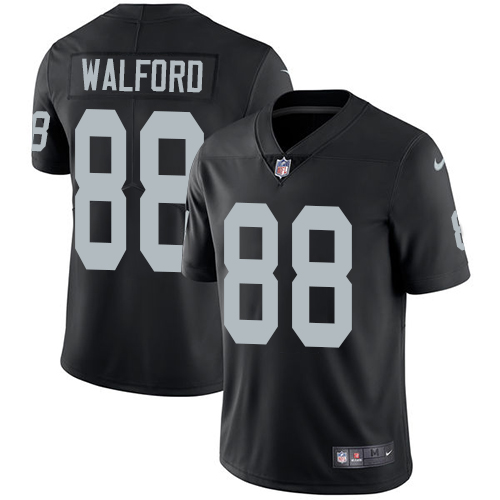 Men's Nike Oakland Raiders #88 Clive Walford Black Team Color Vapor Untouchable Limited Player NFL Jersey