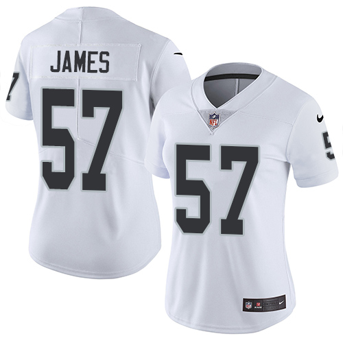 Women's Nike Oakland Raiders #57 Cory James White Vapor Untouchable Elite Player NFL Jersey