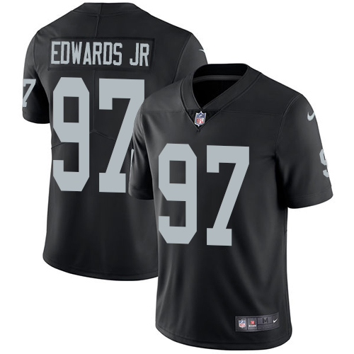 Youth Nike Oakland Raiders #97 Mario Edwards Jr Black Team Color Vapor Untouchable Limited Player NFL Jersey