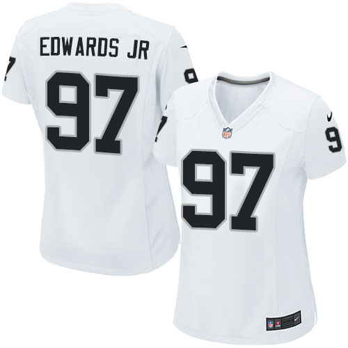 Women's Nike Oakland Raiders #97 Mario Edwards Jr Game White NFL Jersey