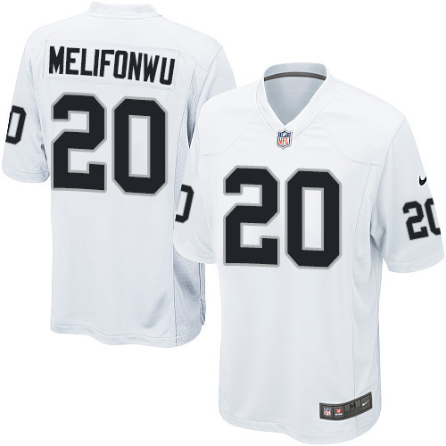 Men's Nike Oakland Raiders #20 Obi Melifonwu Game White NFL Jersey