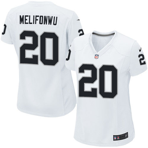 Women's Nike Oakland Raiders #20 Obi Melifonwu Game White NFL Jersey