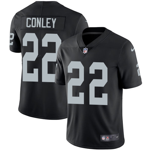 Men's Nike Oakland Raiders #22 Gareon Conley Black Team Color Vapor Untouchable Limited Player NFL Jersey