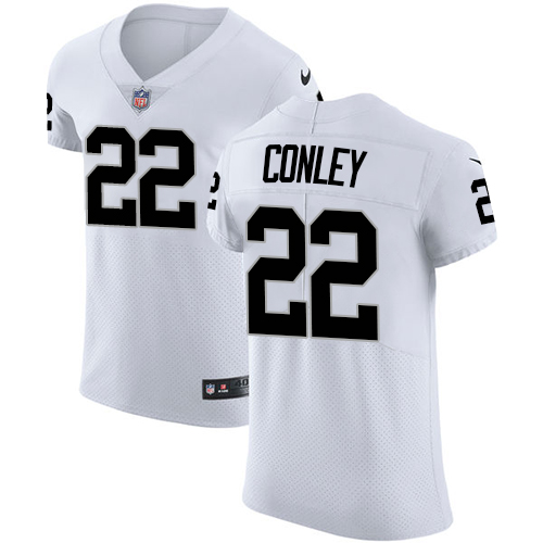 Men's Nike Oakland Raiders #22 Gareon Conley White Vapor Untouchable Elite Player NFL Jersey